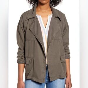 Caslon® Open Front Tencel® Utility Jacket